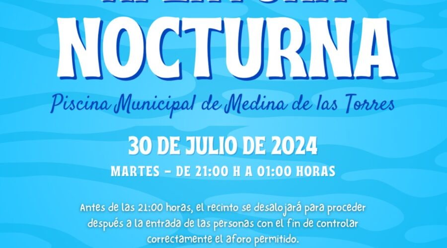 Apertura nocturna de la piscina municipal