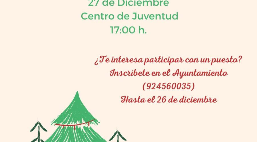 Inscríbete en nuestro mercadillo navideño y date a conocer